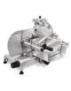 Affettatrice verticale con piatto per carne - Diametro Ø lama mm 350 - Capacità di taglio cm 26,5x22 - Corsa carrello cm 31