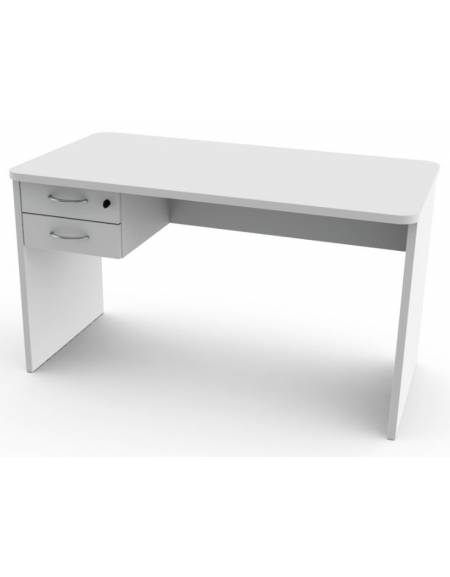 Scrivania con due cassetti laterali con serratura - cm 130x71x80h