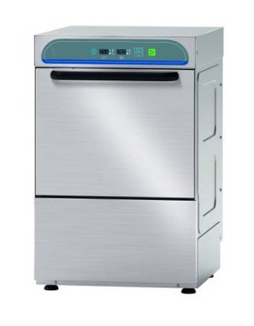 Lavabicchieri cesto tondo cm Ø40 - doppio dosatore di detergente - altezza massima del bicchiere cm 24,5 - cm 47x55,5x66h