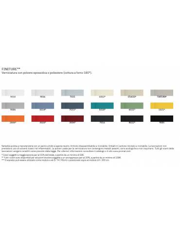 ARMADIO ANTE SCORREVOLI IN METALLO CON SERRATURA - cm 150x45x200h - Due vani con nr. 4+4 ripiani spostabili