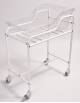 CULLA IN PLEXIGLASS PEDIATRICA PER NEONATO CON CARRELLO  IN ACCIAIO VERNICIATO  - CON POSIZIONI TRENDELENBURG E ANTITRENDELENBUR