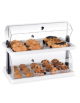 VETRINA BRIOCHES NEUTRA A 2 PIANI - mm 400x245x320h