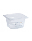 BACINELLA POLIPROPILENE IML GASTRONORM 1/6GN - Larghezza mm 176 - Profondità mm 162 - Altezza mm 200