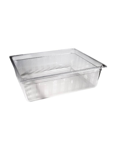 BACINELLA GASTRONORM TRITAN 2/1GN BPA FREE  - Larghezza mm 650 - Profondità mm 530 - Altezza mm 200