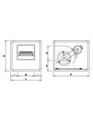 Elettroaspiratore cassonato 2V-Portata m3/h 7.400-Potenza 2,2Kw