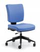 Sedia poltrona dattilo ergonomica girevole - base in nylon su ruote - Conforme UNI EN 1335 - Rivestimento a scelta