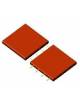 Mattonella antitrauma cm. 50x50 spessore mm. 80 in colore rosso per parchi gioco - Per altezza di caduta cm 240