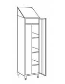 Armadio Portascope a 1 Anta dim 50x50x215h inox430