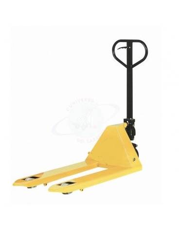 Carrello Transpallet con pompa monoblocco - rullo singolo - portata Kg 2500 - forche cm 115x54