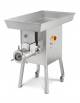Tritacarne industriale professionale attacco 42 su base con ruote - Motore da Hp 7 cavalli - Tramoggia di carico grande da Lt 83