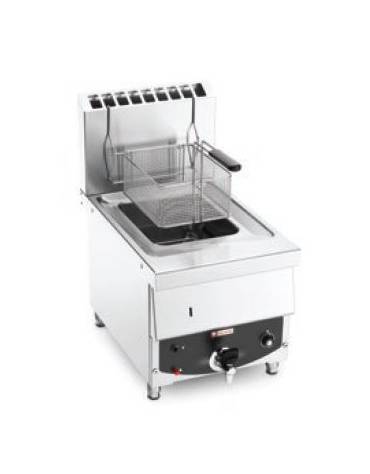 FRIGGITRICE A GAS N° 1 VASCA 10 LT DA BANCO-VASCA PULITA - CM 40X60X69,8H