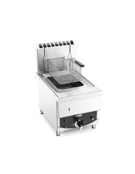 FRIGGITRICE A GAS N° 1 VASCA 10 LT DA BANCO-VASCA PULITA - CM 40X60X69,8H