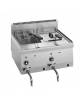 Friggitrice a gas da banco doppia vasca Lt 8+8 DIMENSIONI CM.60x60x29