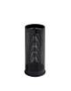 PORTA OMBRELLI IN LAMIERA FORATA NERA CAPACITA' LT 27 - CM. 25,5 x 25,5 x 60 h