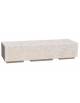PANCHINA RETTANGOLARE MONOBLOCCO IN CEMENTO - COLORE BIANCO TRAVERTINO - CM 200X60X45H