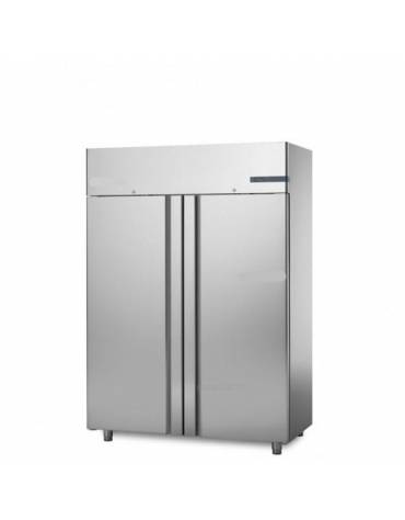 Armadio frigorifero congelatore inox 2 porte Lt.1400 -18°-20°C