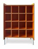 ARMADIO CASELLARIO IN LEGNO A 16 CASELLE - MISURA INTERNA CASELLA CM 21,5X35X18,5H - DIMENSIONI ESTERNE CM 94X40X105H