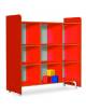 ARMADIO CASELLARIO IN LEGNO A 9 CASELLE - MISURA INTERNA CASELLA CM 29X35X25H - DIMENSIONI ESTERNE CM 94X40X105H