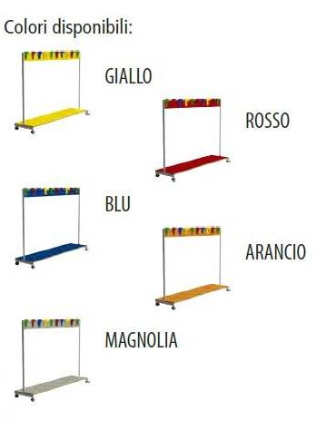 Attaccapanni A Carrello 20 posti