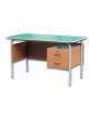 CATTEDRA A 2 CASSETTI CON SERRATURA E PANNELLI POSTERIORI E LATERALI CM 140X70X76H