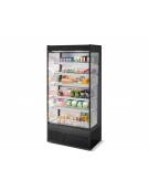 Espositore murale INOX refrigerato da cm. 98,5-SALUMI/FORMAGGI