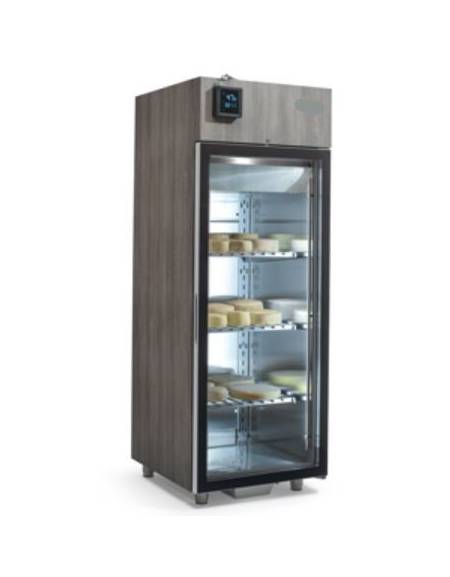 Frigorifero per la frollatura della carne con porta a vetro - Capacità Lt 352 - cm 71x59,5x172h