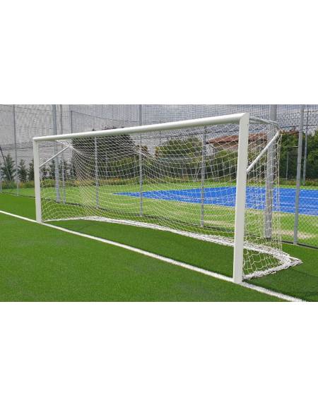 Coppia porte calcio m.6x2 in alluminio, con bussole