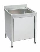 Lavatoio inox armadiato 1 vasca Dimensioni cm.60x70x85/90h