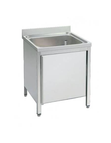 Lavatoio inox armadiato 1 vasca Dimensioni cm.90x60x85/90h Lavatoio inox armadiato 1 vasca Dimensioni cm.90x60x85/90h