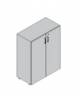 Mobile contenitore medio - anta in legno con serratura cm 90x45x119h - - Colori Samui–Olmo-Bianco-Noce–Grigio-Rovere-Ciliegio
