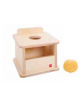 SCATOLA IMBUCARE CON CASSETTO E PALLA A MAGLIA - MONTESSORI