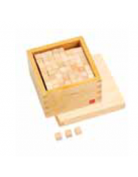 SCATOLA DEI CUBETTI PER LA TORRE ROSA - MONTESSORI