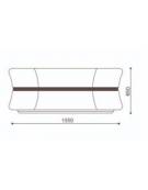 Fioriera esagonale da esterno in cemento calcestruzzo - colore Bianco pietra - cm 155x120x65h - Conforme ai CAM