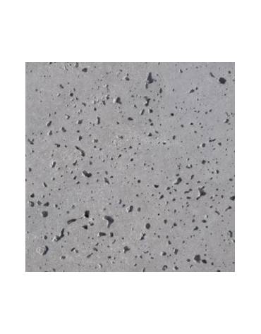 Cestone portarifiuti gettacarte in calcestruzzo Colore grigio pietra - con coperchio a ribalta e reggisacco - Diametro cm 50 - A