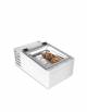 Vetrina gelato da banco 2 vaschette Lt. 5 - SENZA illuminazione - cm 49x79x34,5h