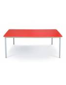 TAVOLI MENSA MULTIUSO, STRUTTURA METALLICA CON PIANO SUPERIORE IN LEGNO cm. 120 x 60 x 72 h.