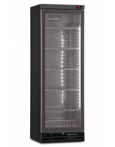 Frigo vetrina statico sub-zero per bevande sotto zero con mobile nero-capacità Lt 360 -temperatura -2°C/+10°C-cm 60x65,1x186,1h