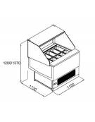 Vetrina gelati 12 gusti vaschette Lt. 5