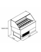 Vetrina gelati 18 vaschette Lt. 5