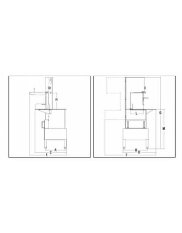 Segaossi inox con nastro da cm. 316 - TRIFASE