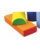 Cuscino a parallelepipedo soft morbido rivestito in PVC ignifugo 1IM - Dimensioni cm 60x30x15h