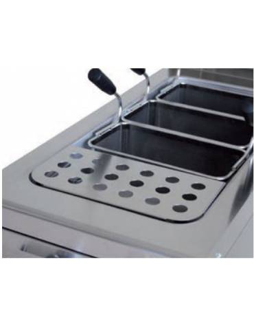 Cuocipasta a gas 1 vasca da 40 litri - cm. 40x70x85h