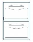 Tramoggia battifondi doppia caffe' con raccolta - Per foro cm 35x59h oppure cm 44x60h