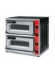 Forno elettrico pizza Camera doppia con 4 termostati Dimensioni camera cm 40,5x40,5x11h - capacità 1+1 pizze Ø 40 cm