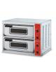 Forno per pizza elettrico professionale pizza  - CON TERMOMETRO - N° 2 Camere singola con vetro - capacità 1+1 pizze ø cm 50