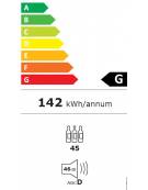 Cantinetta per vini ventilata con possibilità di incasso, temperatura +3° +22° C mm 595x580x814h