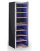 VETRINA REFRIGERATA – CANTINA VINO, CAPACITÀ 168 BOTTIGLIE VINO, TEMPERATURA +5/+12° / +12/+20°C - CM 59,8X77X185,1H