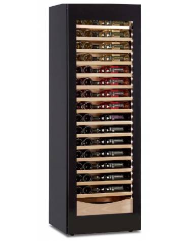 Vetrina per vini con refrigerazione ventilata +2°~+20°C - CLASSE G - Capacita' N° 112 bottiglie - cm 59,5x55x180,4h