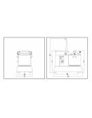 Cutter professionale da banco - Capacità Vasca Lt. 14,5 - Capacità utile Lt 8 - Velocità variabile da 900 e 3.000 rpm - TRIFASE