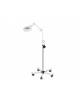 Lampada medicale con lente d'ingrandimento biconvessa in vetro ottico con Ø 120 mm. - su piantana - Adatta per dermatologia